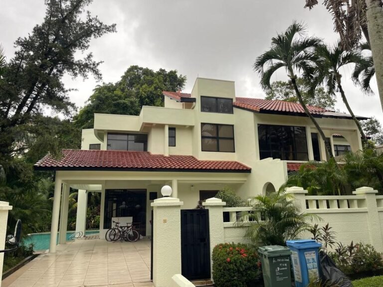 Landed home exterior renovation and facade works in Singapore