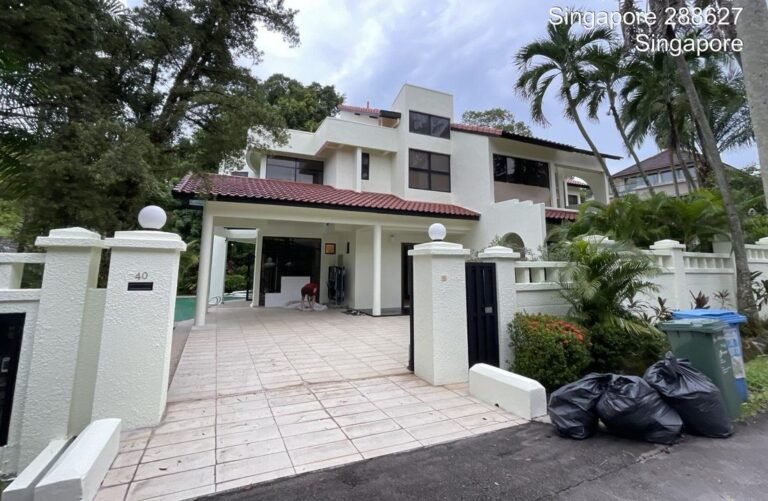 Freshly painted landed property exterior completed by LM Infinite